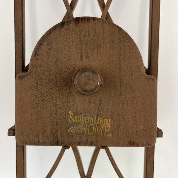 Southern Living At Home Wrought Iron Folding Wall Sconce Candle Holder - Picture 5 of 8